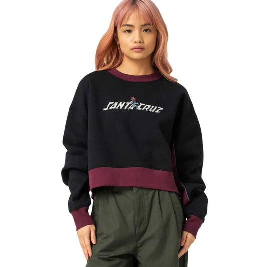 Santa cruz Flourish strip crew sweatshirt