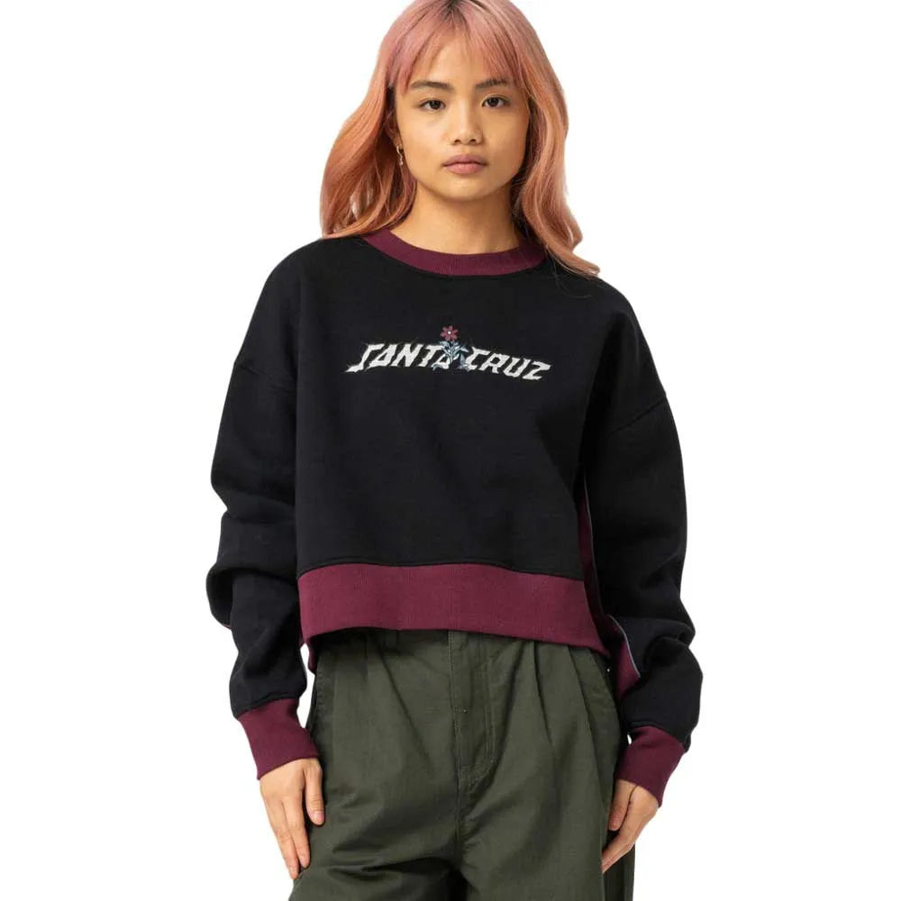 Santa cruz Flourish strip crew sweatshirt