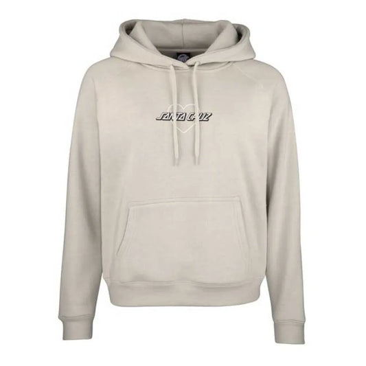 Santa cruz Heart strip silver hoodie