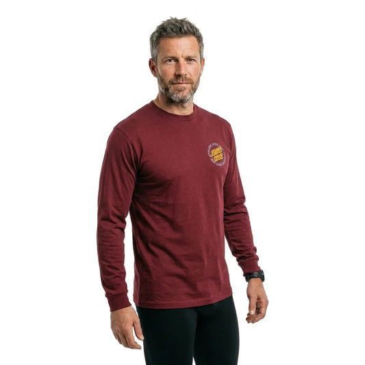 Santa cruz Hollow ring dot long sleeve T-shirt
