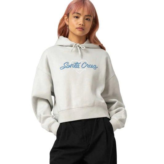 Santa cruz Love script front hoodie