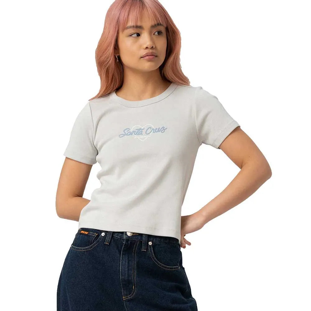 Santa cruz Love script front short sleeve T-shirt