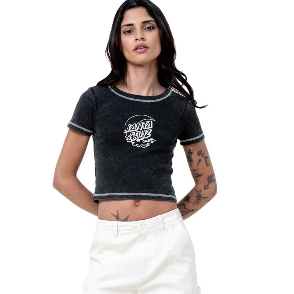 Santa cruz Moon dot reflection front short sleeve T-shirt