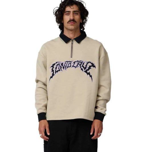 Santa cruz Out of time strip 1/4 zip sweatshirt