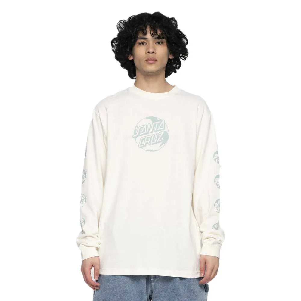Santa cruz Planet dot front long sleeve T-shirt
