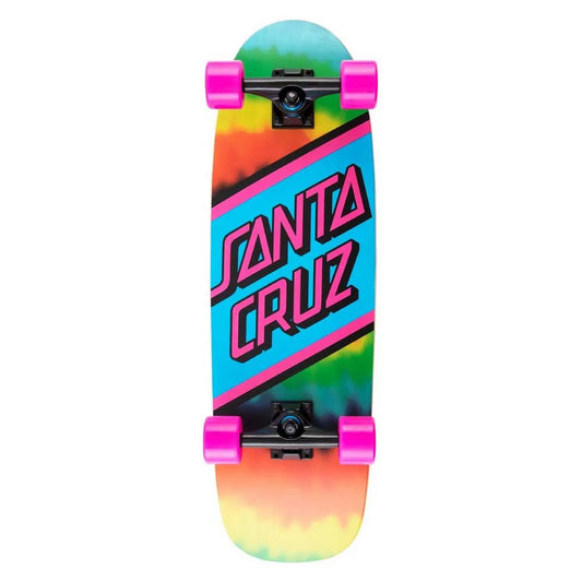 Santa cruz Rainbow tie dye 8.79 x 29.05 street Cruiser skateboard