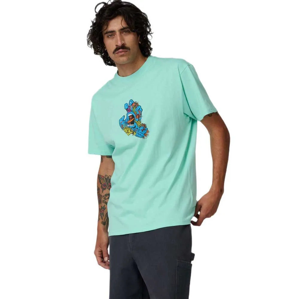 Santa cruz Roskopp screaming five front short sleeve T-shirt