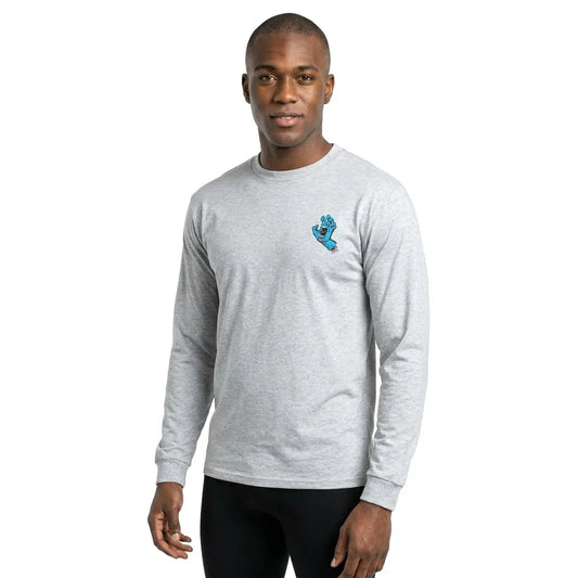 Santa cruz Screaming hand chest long sleeve T-shirt