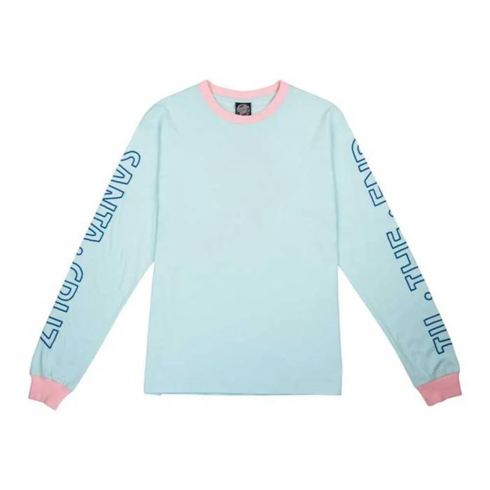 Santa cruz Screaming skull sky long sleeve T-shirt
