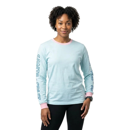 Santa cruz Screaming skull sky long sleeve T-shirt