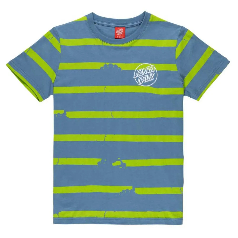 Santa cruz Shark bite stripe short sleeve T-shirt