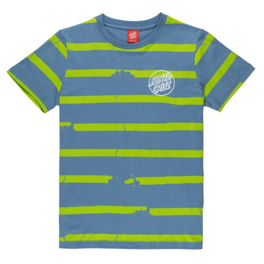 Santa cruz Shark bite stripe short sleeve T-shirt