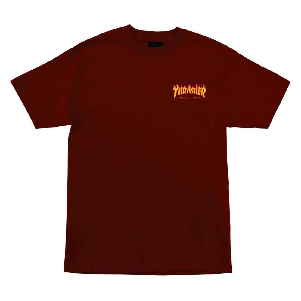 Santa cruz Thrasher flame dot short sleeve T-shirt