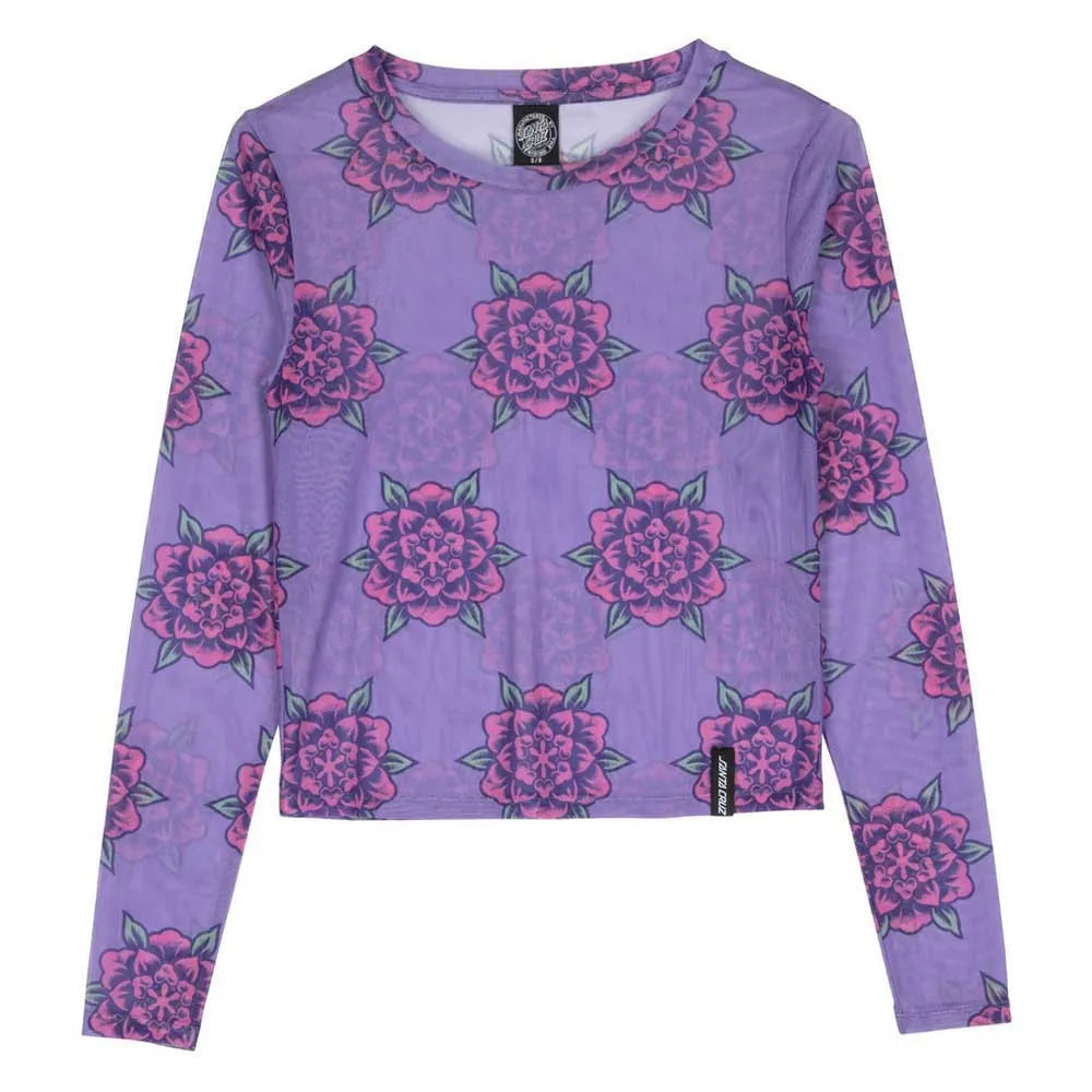 Santa cruz Top strip digi mesh top long sleeve T-shirt