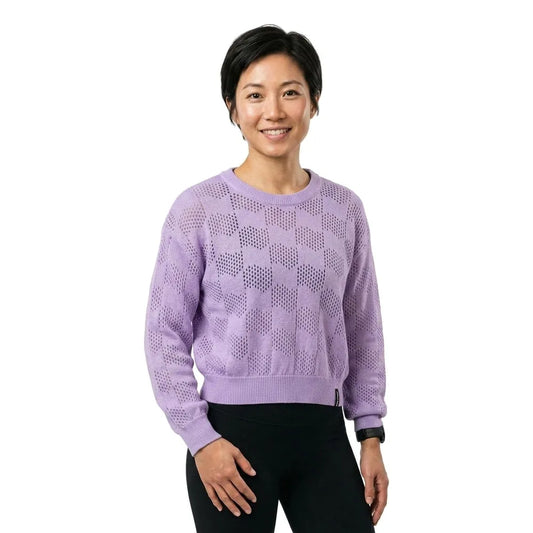 Santa cruz Wave check knit crew sweater