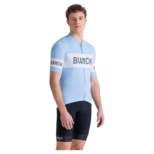 Santini Bianchi Retro 2025 short sleeve jersey