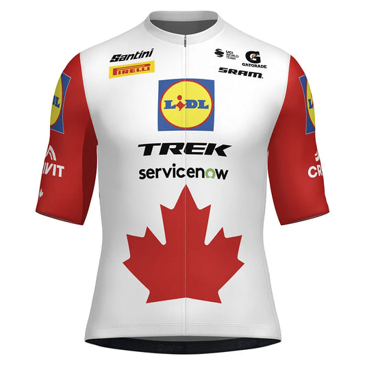 Santini Lidl Trek Canadian National Champion 2026 short sleeve jersey