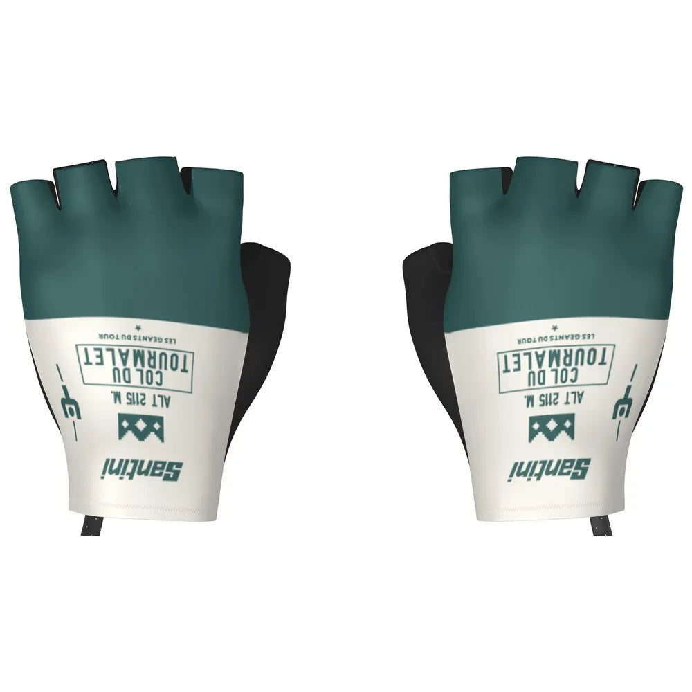 Santini MJ Col Du Tourmalet short gloves