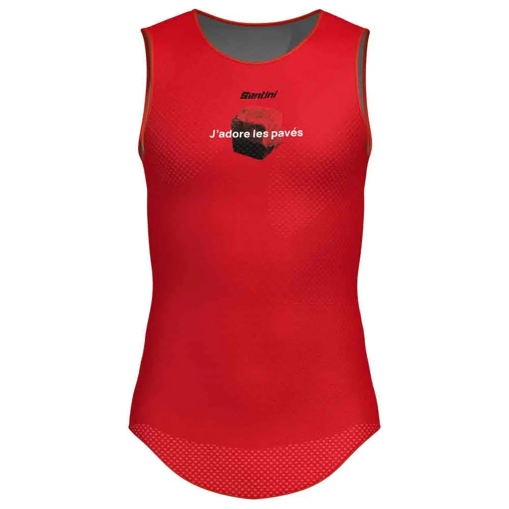 Santini Paris-Roubaix 2026 sleeveless base layer