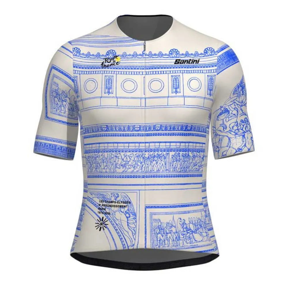 Santini TDF Arrivée Arc De Triomphe 2025 short sleeve jersey