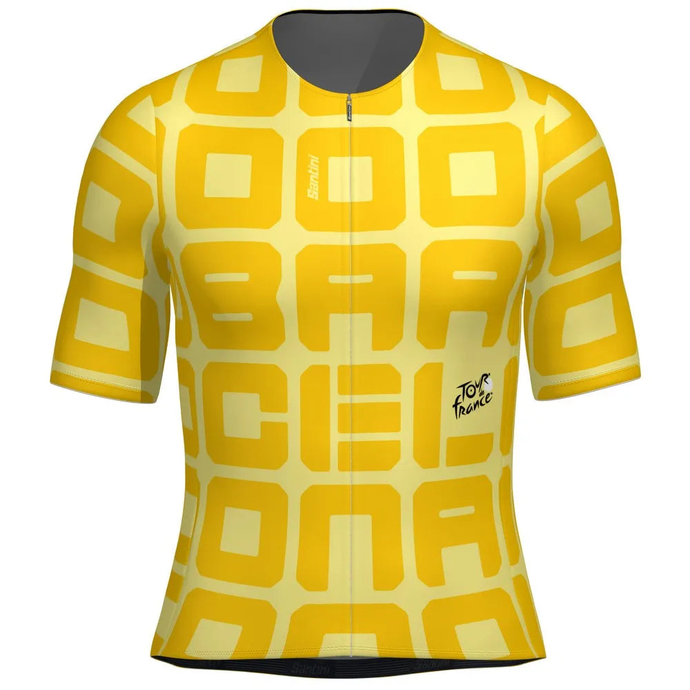 Santini TDF Grand Départ Barcelone short sleeve jersey