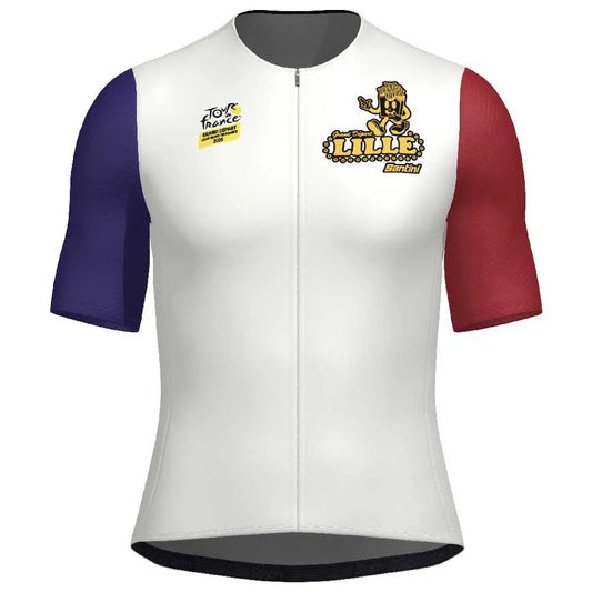 Santini TDF Grand Depart Lille 2025 short sleeve jersey