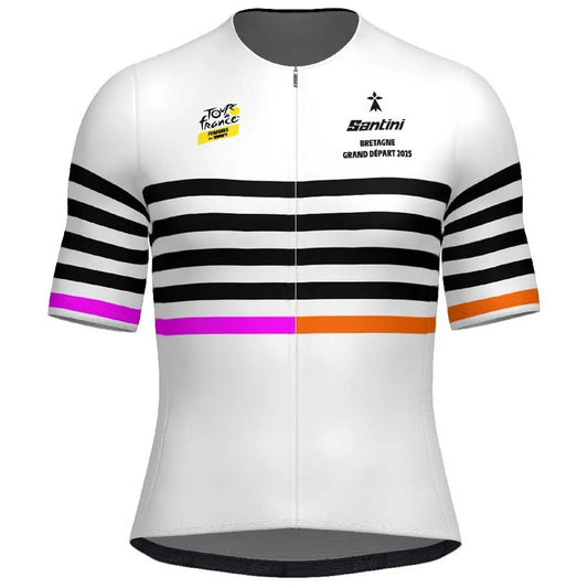 Santini TDFFAZ Grand Départ Bretagne 2025 short sleeve jersey