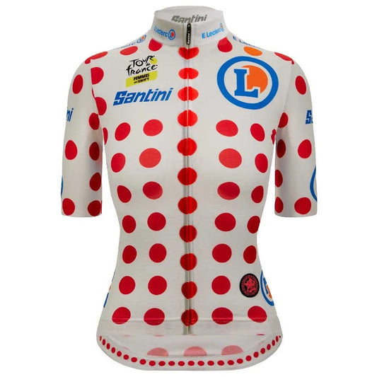 Santini Tour De France Avec Zwift Polka Dot 2025 short sleeve jersey