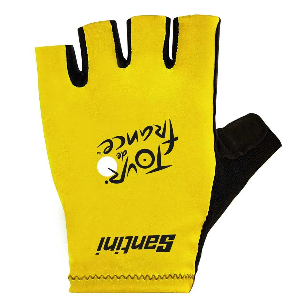 Santini Tour De France Official Overall Leader short gloves
