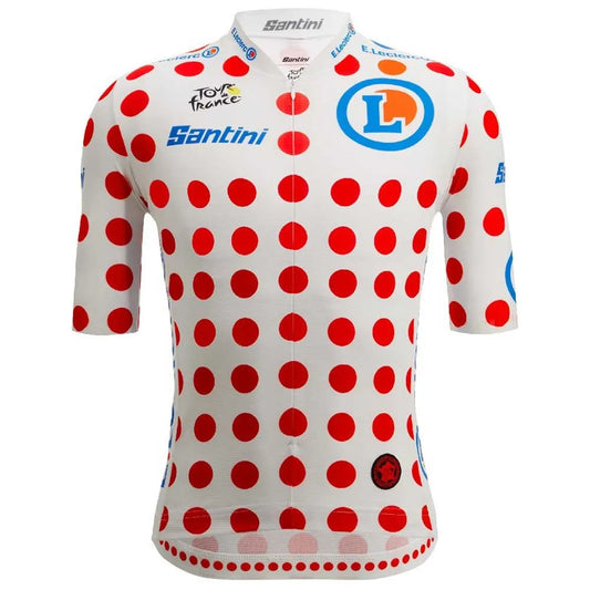 Santini Tour De France Official Polka Dot 2025 short sleeve jersey