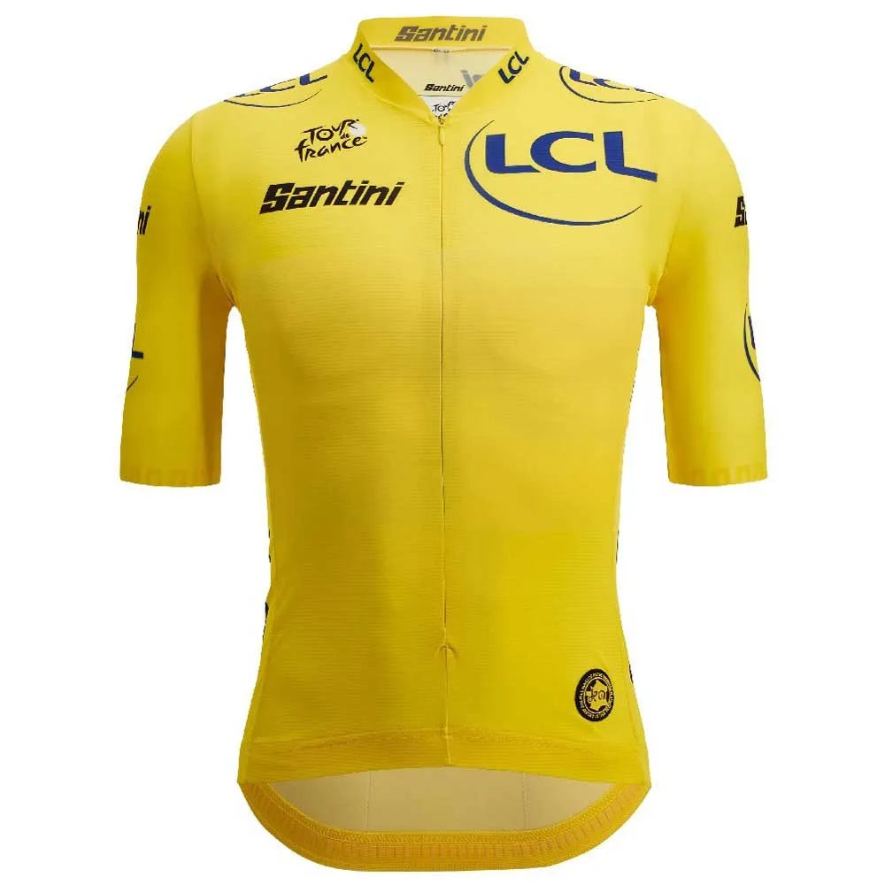 Santini Tour De France Official Yellow 2025 short sleeve jersey