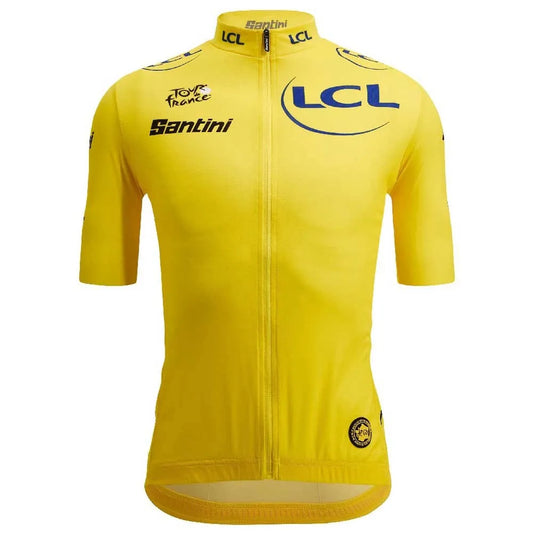 Santini Tour De France Yellow 2025 short sleeve jersey