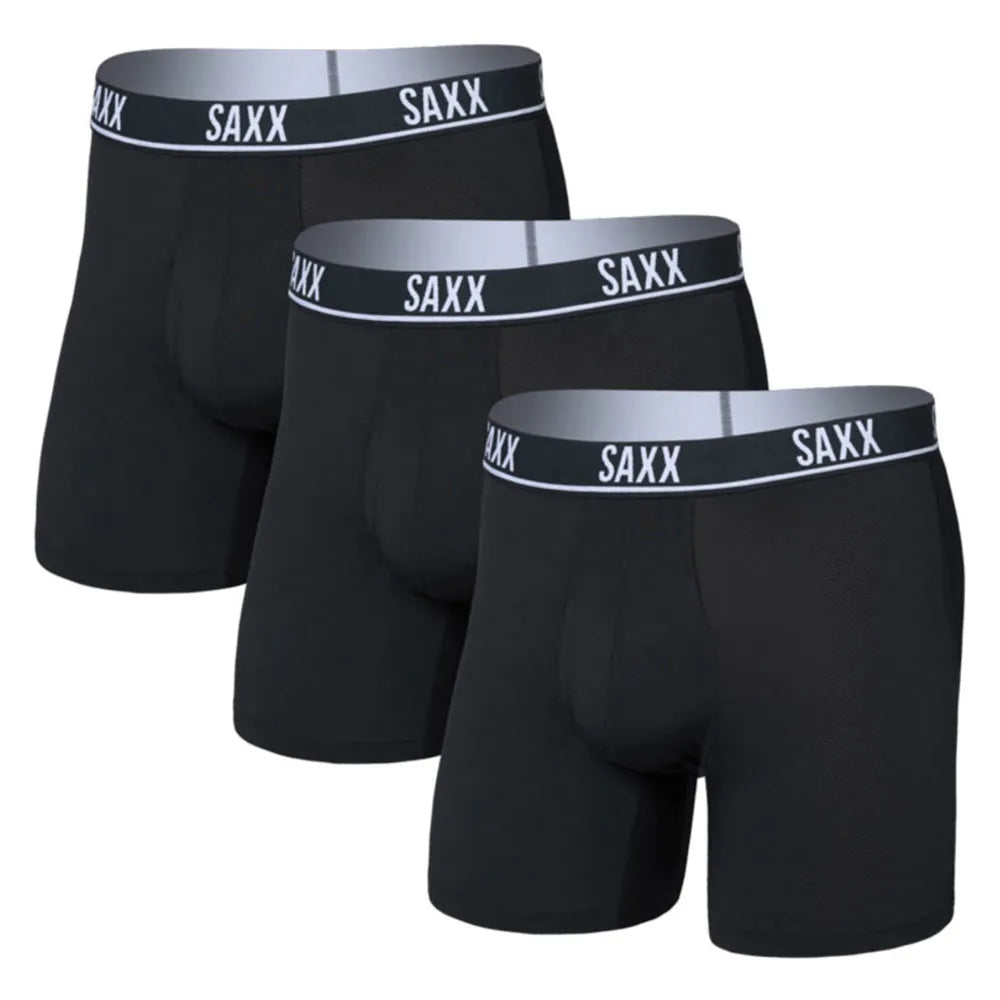 SAXX Underwear Essential Performance Mesh Boxer Brief Fly 3Pk boxers 3 units