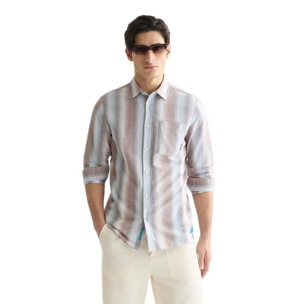 Scotch & soda 182218 Linen long sleeve shirt