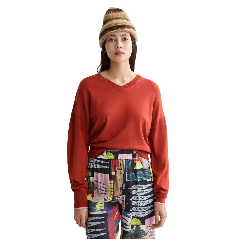 Scotch & soda Relaxed v neck sweater