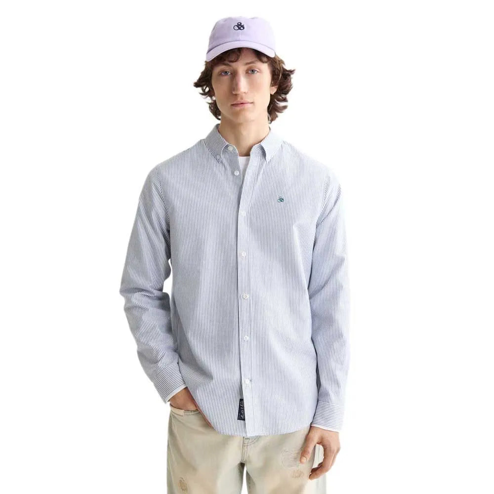 Scotch & soda Seasonal Core Striped Regular Fit long sleeve shirt