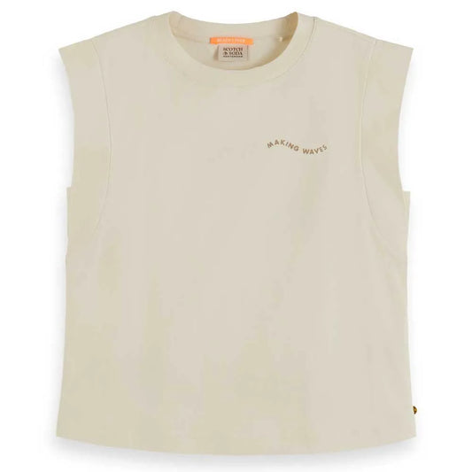 Scotch & soda Side Panel Insert sleeveless T-shirt
