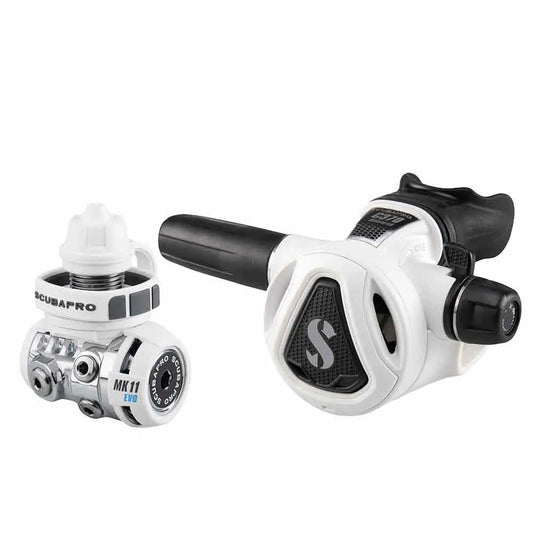 Scubapro MK11 Evo DIN C370 diving regulator set