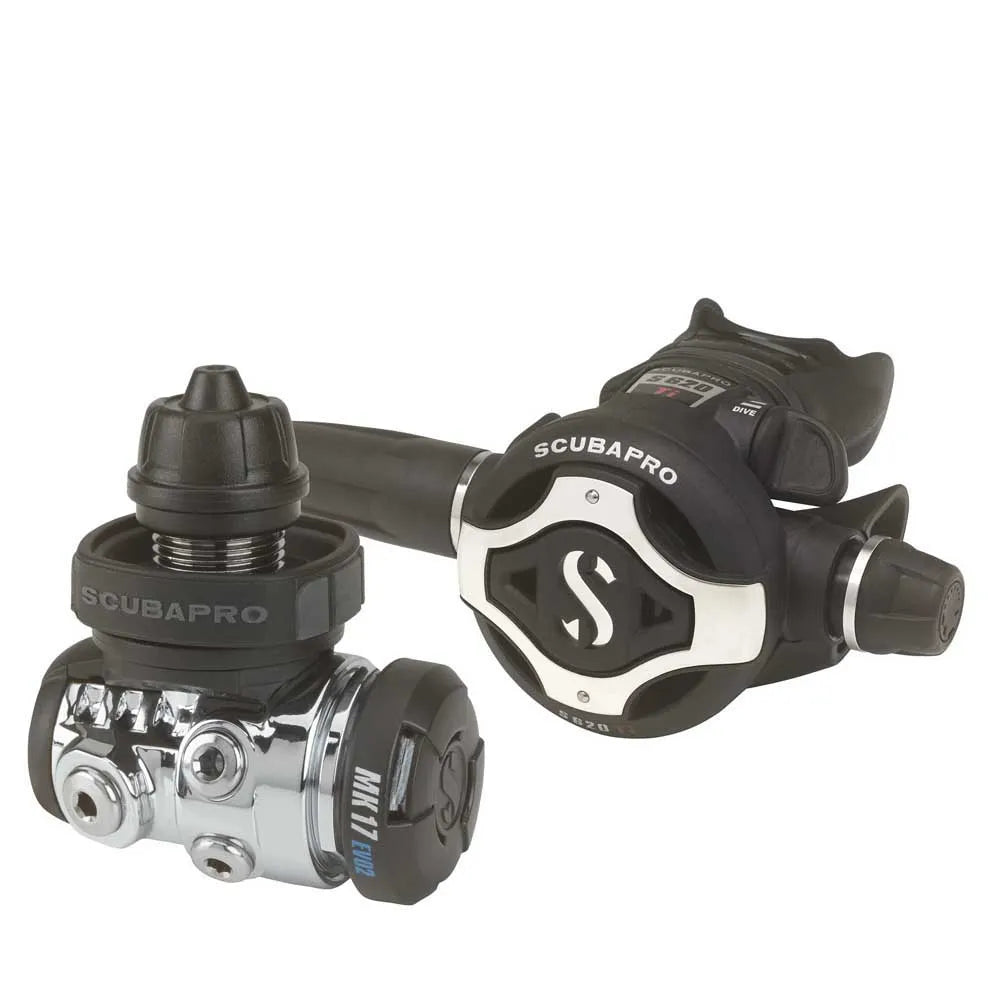 Scubapro MK17 Evo2 S620 Ti DIN diving regulator set