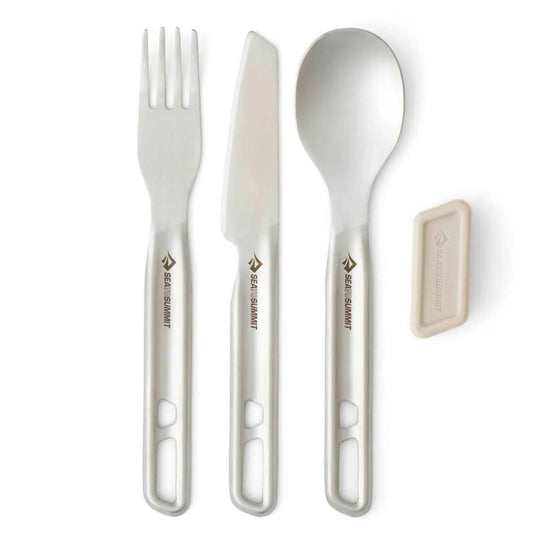 Sea to summit stainless steel Detour cutlery set 3 units