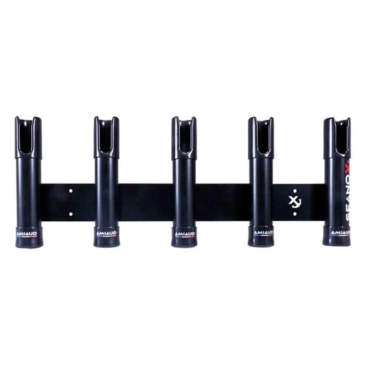 Seanox stainless steel 5 Rods Open Rod Holder With Black Rubber
