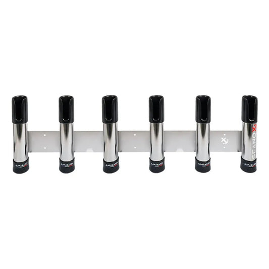 Seanox stainless steel 6 Rods Open Rod Holder With Black Rubber