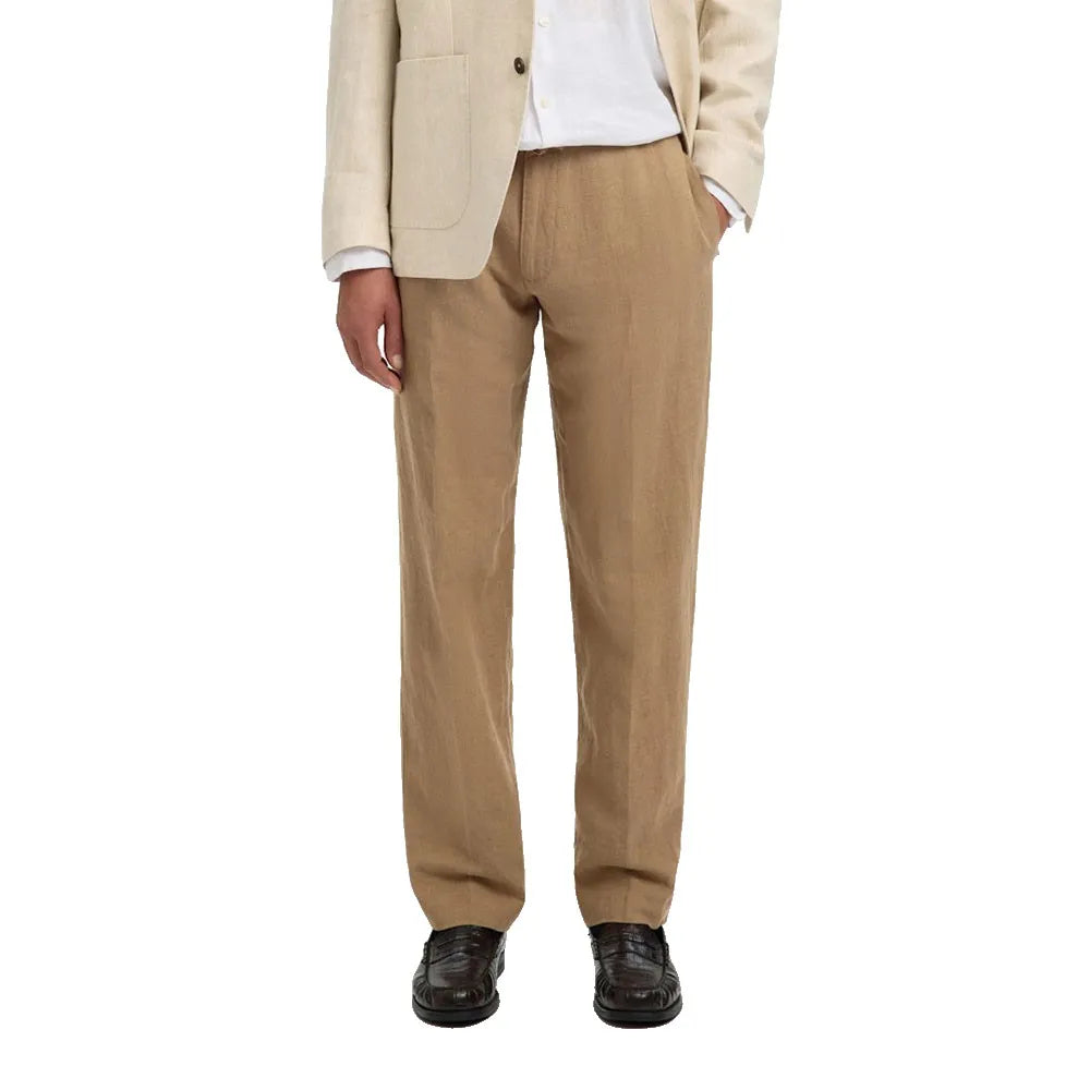 Selected 196 Leroy Linen Straight Fit pants