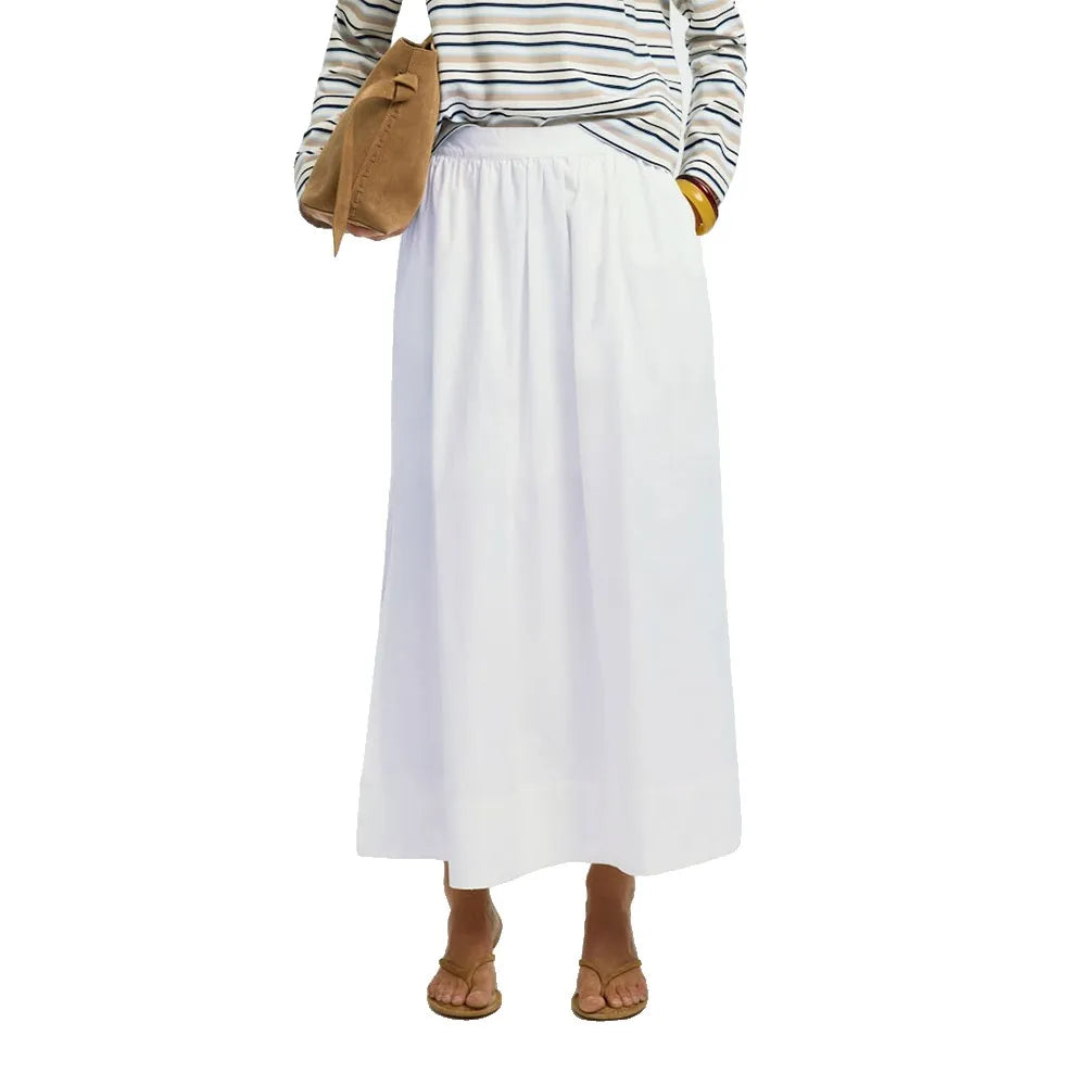 Selected Blair Ankle Slit High Waist Midi Skirt