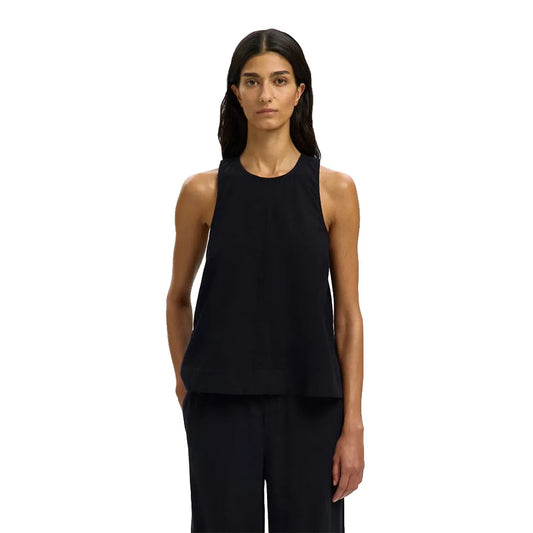 Selected Luisa Linen Blend sleeveless T-shirt