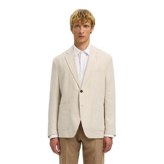 Selected Reg-Charles Linen blazer
