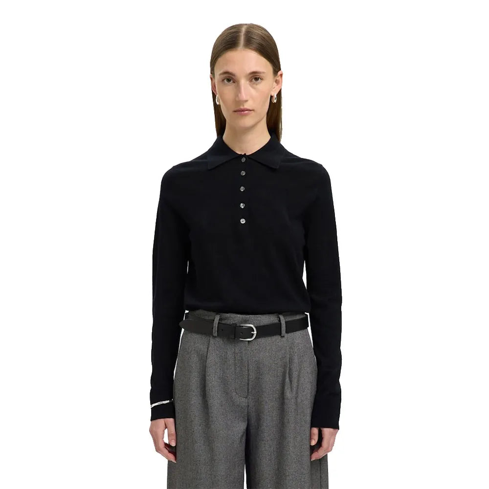 Selected Thea long sleeve polo