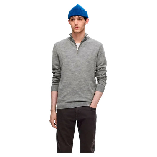 Selected Tray half zip sweater