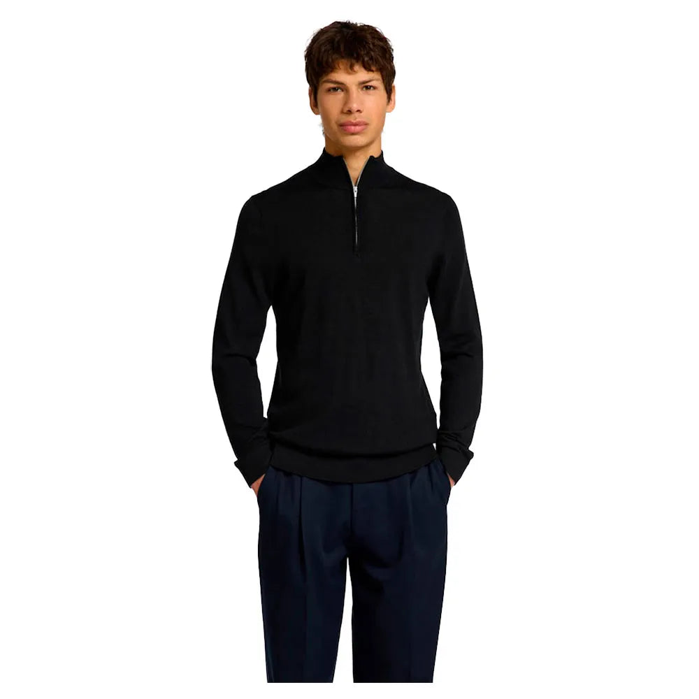 Selected Tray half zip sweater