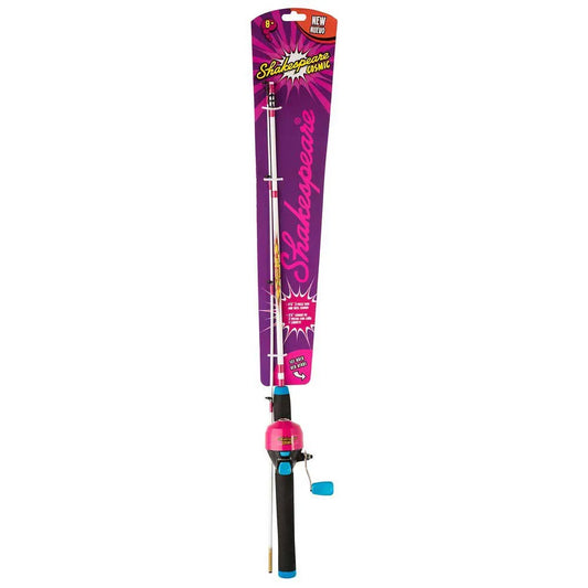 Shakespeare Cosmic Pink Spincast Fishing combo